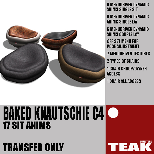 TEAK- Knautschie leather chair C4 