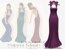 !Rebel Hope Designs - Fabria Mesh Gown Magenta