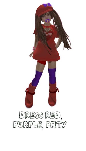 Dress Red, Purple PATY