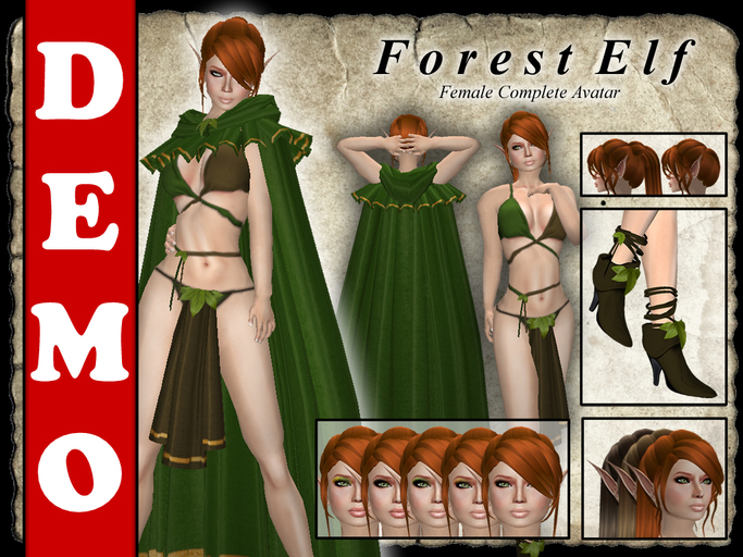 DEMO * Forest Elf * Female Complete Avatar