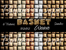 FULL PERM 6 Seamless Wood Basket Weave Textures II