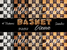 FULL PERM 4 Seamless Wood Basket Weave Textures IV