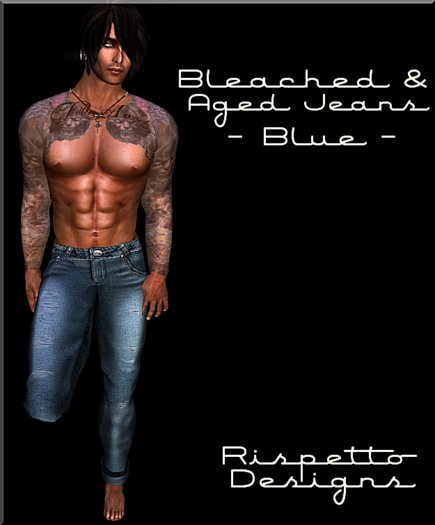 Rispetto Designs - Bleached & Aged Blue Jeans