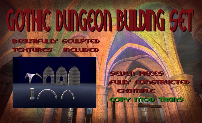 Gothic Dungeon Pieces 01[fullpermsBOX]