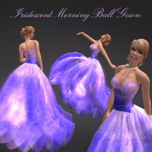 Iridescent Morning Ball Gown