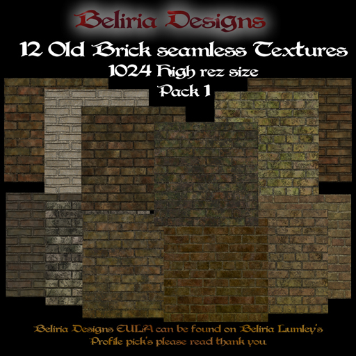 Beliria Designs = Old Brick pack1