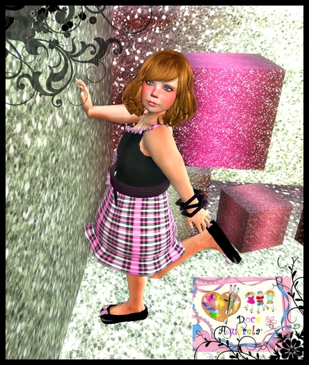 PROMO {**}DOCE AQUARELA{**} Dress black/purple Complete Outfit! PROMO