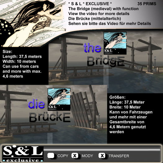 * S & L * EXCLUSIVE * THE BRIDGE - MEDIEVAL with function