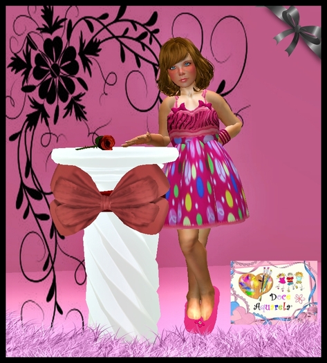 PROMO {**}DOCE AQUARELA{**} PINK DRESS COMPLETE OUTFIT!!! PROMO