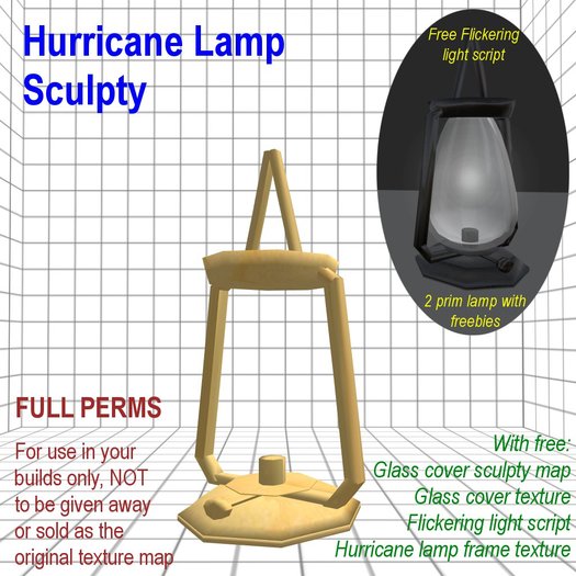 Hurricane Lamp Sculpty Map Full Perms