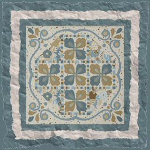 Unfolding Blue & Green Quilt (Boxed)