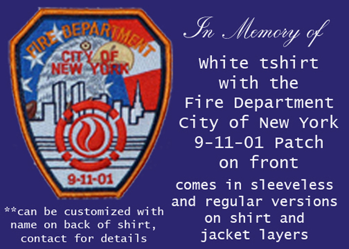 In Memory *Fire Dept Patch 9/11*