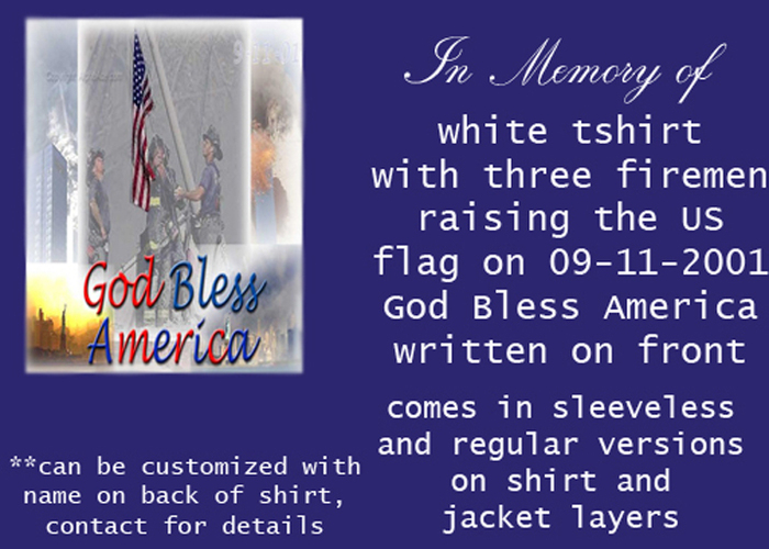 In Memory *God Bless America Flag*