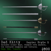 Bad Kitty Rapier Style 2 Builders Kit (V)