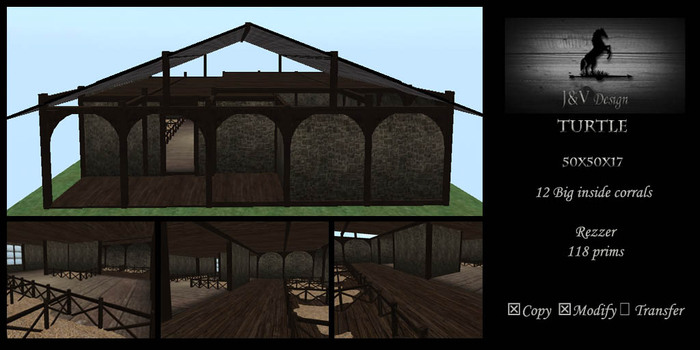 J&V Design Turtal Stable