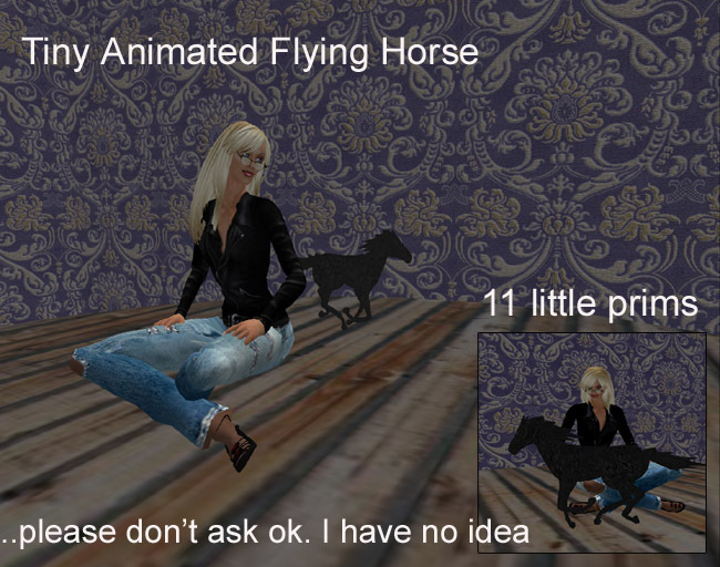 Tiny Animated Flying Horse
