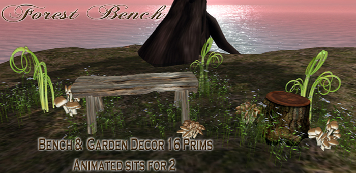 *The Strawberry Box* Fae/Forest Bench & Decor