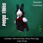 Peeps Tinies Vampire Costume