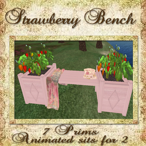 *The Strawberry Box* Strawberry Bench *Rose*