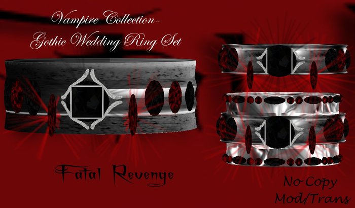 Fatal Revenge- Vampire Collection -Gothic Wedding Set
