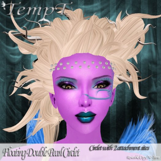TempT~ Floating Double Pearl Circlet