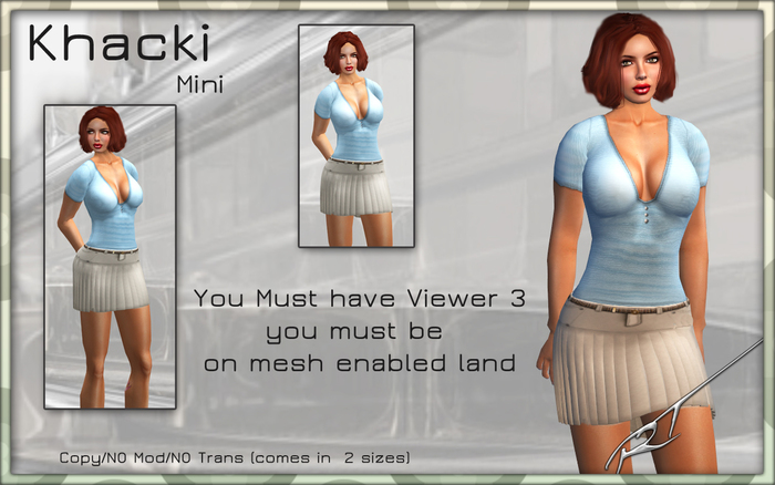 khacki pleated mesh mini skirt with t-shirt