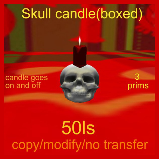 Skull candle(boxed)
