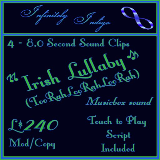 Irish Lullaby  MC