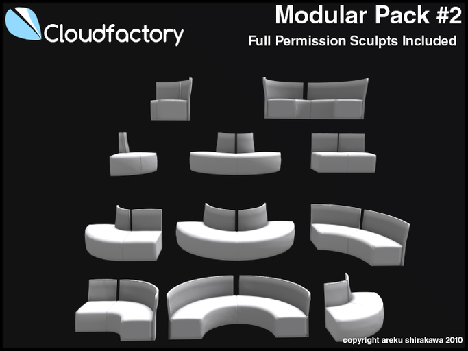 Fire Sale! CFD Modular Pack #2, Full Permission Completely Modular Furniture Set!