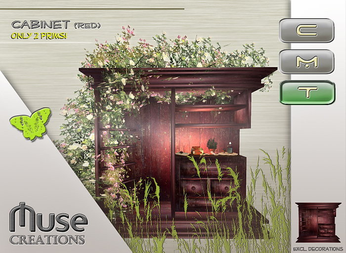 .:Muse Creations:. Cabinet (Red) (sculpted)