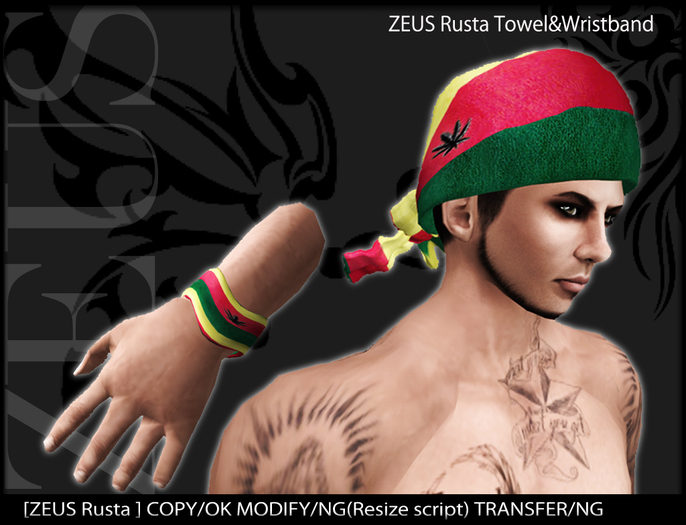 ZEUS  Rusta Towel&Wristband