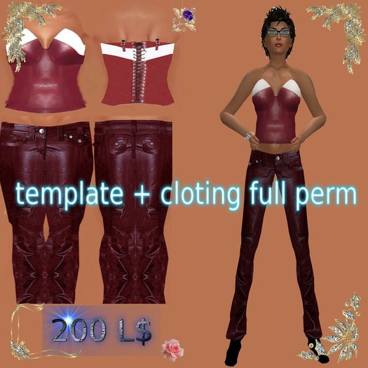 corset cuir rouge 02