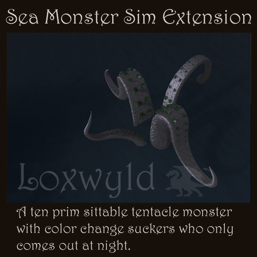 Loxwyld Sea Monster Sim extention white