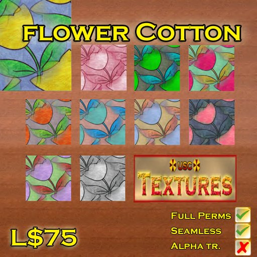USC Textures - Flower Cotton