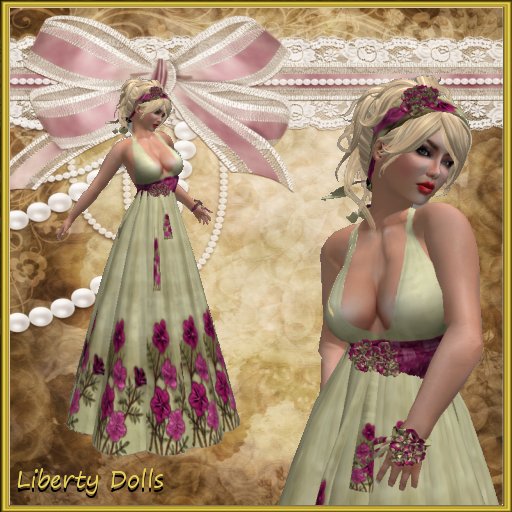 First spring dress beige/pink 
