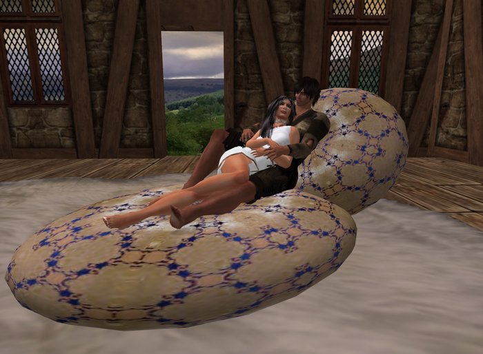 Fancy Cuddle Cushion Sapphire Chain
