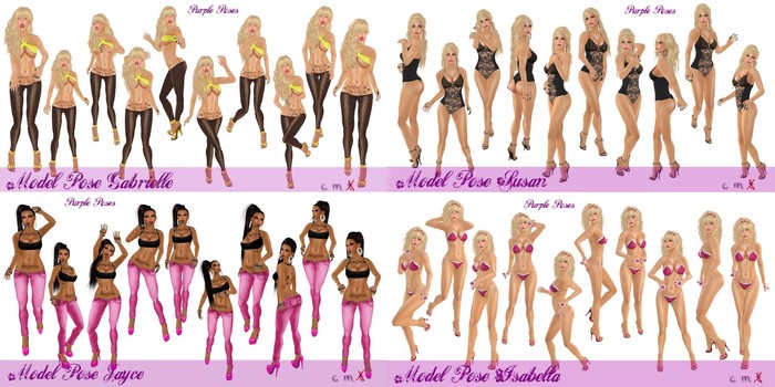 Promo - PURPLE POSES - 40 female poses
