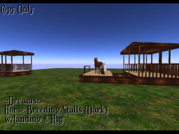 .:Dreams:. Horse Breeding Stalls [Dark] w/Landing & Hay