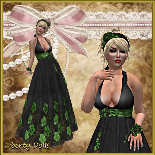 First spring dress Black/green 
