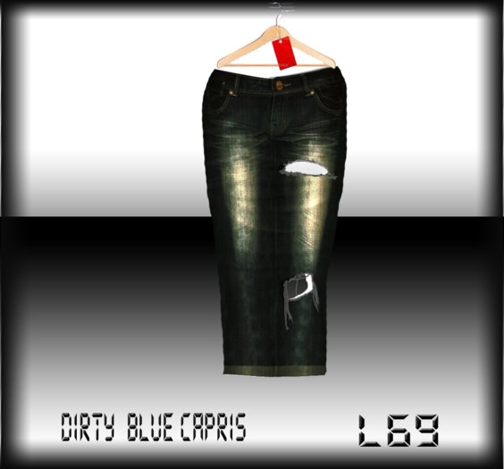 Tween Designs !!!...Dirty Blue Capris