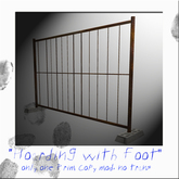 Hoarding with Foot - Bauzaun (rost)