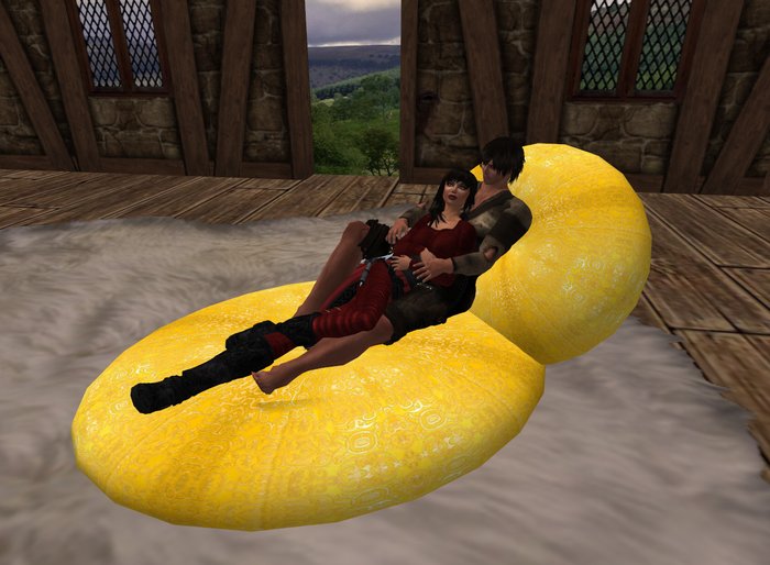 Fancy Cuddle Cushion Yellow Cross