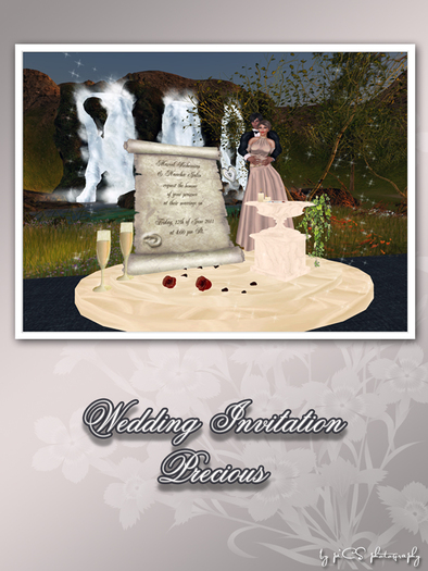 Wedding Invitation "Precious", includes Photoshooting!
