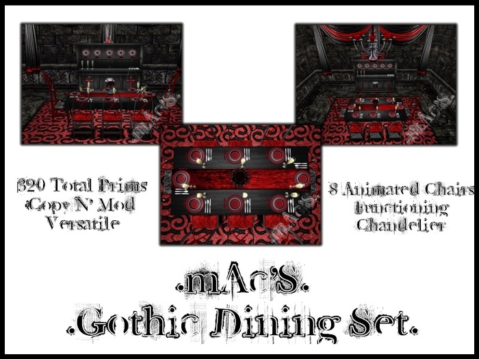 .mAc'S. - Gothic Dining  Room Set v1