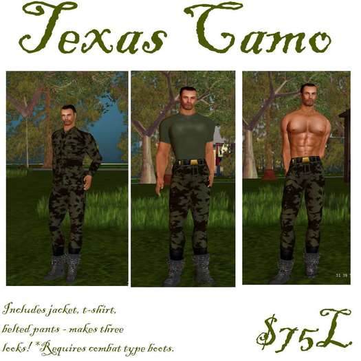 Texas Camo - Military, Hunters, Combat
