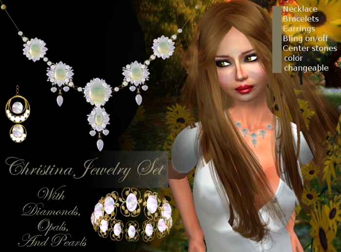 Christina Jewelry Set - Crystal Sea