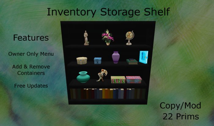Inventory Storage Shelf 22 prims