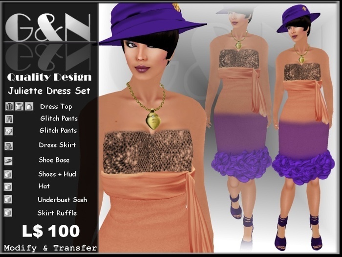 G&N Quality Design Juliette Dress (Copy Version)