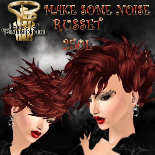HOUSE OF BENINGBOROUGH HAIR- MAKE SOME NOISE - RUSSET