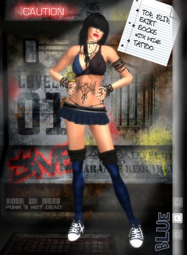 --[ PnD ]-- Punk Blue WoMan